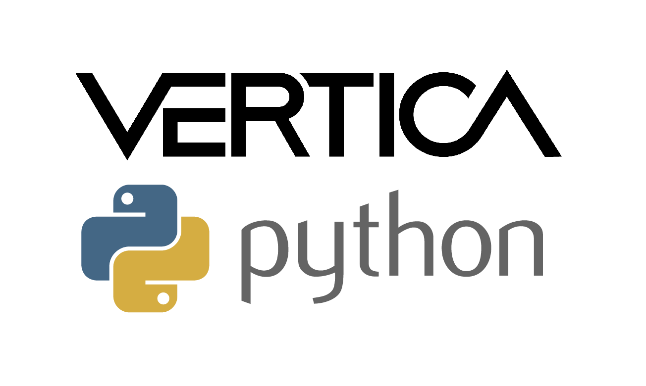 Vertica and Python logos stacked