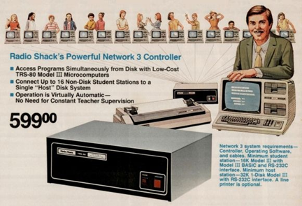 Radioshack Net3 Controller ad circa 1982