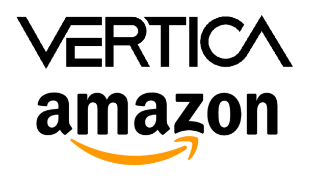 Vertica and Amazon logos