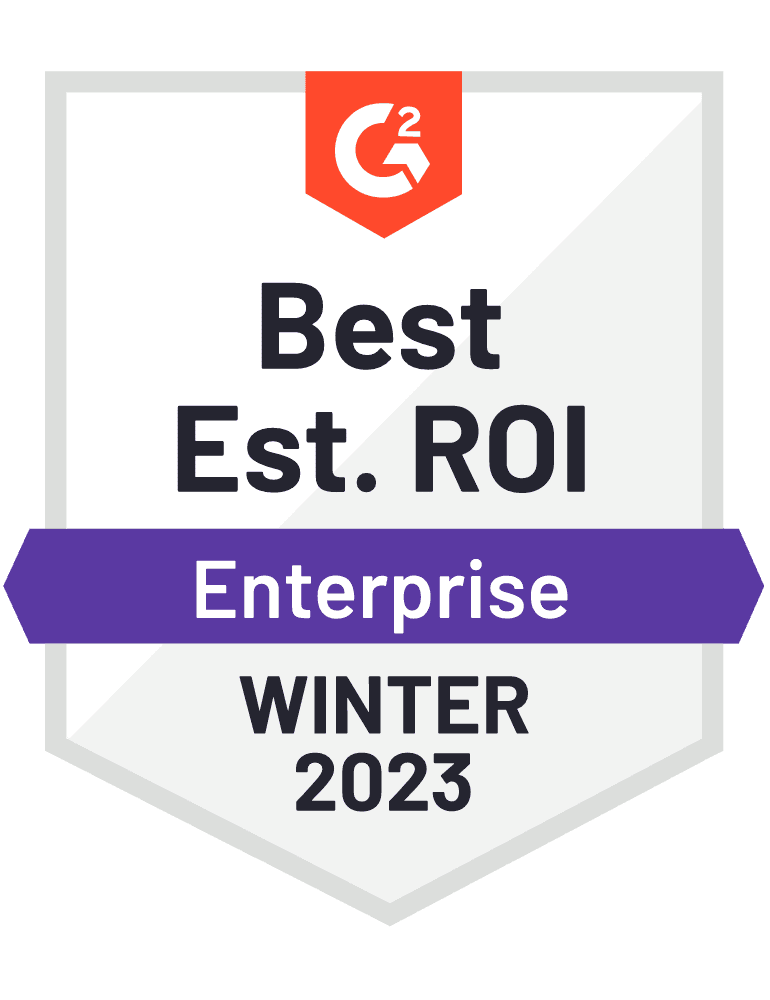 Vertica is G2 Winter 2023 Data Warehouse Best Estimated ROI Leader Enterprise