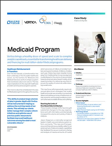healthcare analytics for medicaid programs