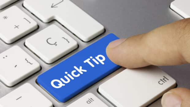 Quick Tip on a blue enter key on a keyboard
